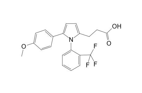 3-[5-(4-methoxyphenyl)-1-[2-(trifluoromethyl)phenyl]-2-pyrrolyl]propanoic acid