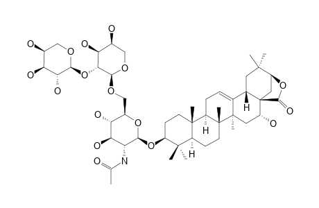 3-O-[ALPHA-L-ARABINOPYRANOSYL-(1->2)-ALPHA-L-ARABINOPYRANOSYL-(1->6)]-2-ACETAMIDO-2-DEOXY-BETA-D-GLUCOPYRANOSYL_ACACIC_ACID_LACTONE