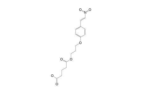 3-[4-[(E)-2-NITROETHENYL]-PHENYLOXY]-PROPYL-HYDROGEN-PENTANEDIOATE