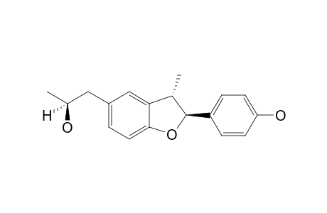 (2R,3R,2'R)-2,3-DIHYDRO-2-(4-HYDROXYPHENYL)-5-(2'-HYDROXYPROPYL)-3-METHYLBENZOFURAN