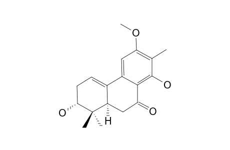 (2S*,10A-R*)-2,8-DIHYDROXY-6-METHOXY-1,1,7-TRIMETHYL-2,3,10,10A-TETRAHYDRO-1-H-FENANTREN-9-ONE