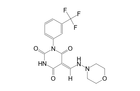 (5Z)-5-[(4-morpholinylamino)methylene]-1-[3-(trifluoromethyl)phenyl]-2,4,6(1H,3H,5H)-pyrimidinetrione