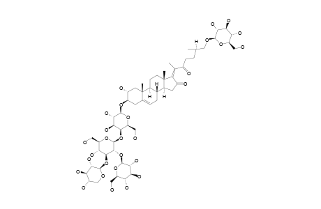 (25R)-3-BETA-[(O-BETA-D-GLUCOPYRANOSYL-(1->2)-O-[BETA-D-XYLOPYRANOSYL-(1->3)]-O-BETA-D-GLUCOPYRANOSYL-(1->4)-BETA-D-GALACTOPYRANOSYL)-OXY]-26-[(BET