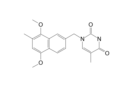 1-[(5,8-DIMETHOXY-7-METHYL-NAPHTHALEN-2-YL)-METHYL]-5-METHYL-PYRIMIDINE-2,4(1H,3H)-DIONE