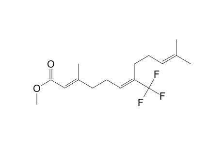 2,6,10-Dodecatrienoic acid, 3,11-dimethyl-7-(trifluoromethyl)-, methyl ester, (E,E)-