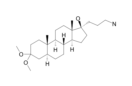 17-ALPHA-AMINOPROPYL-3,3-(DIMETHOXY)-5-ALPHA-ANDROSTAN-17-BETA-OL