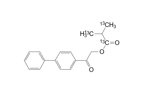 Propanoic-1,3-13C2 acid, 2-(methyl-13C)-, 2-[1,1'-biphenyl]-4-yl-2-oxoethyl ester