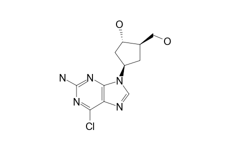 (1'R,3'S,4'R)-2-AMINO-6-CHLORO-9-[3'-HYDROXY-4'-(HYDROXYMETHYL)-CYCLOPENTAN-1'-YL]-PURINE