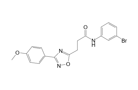 N-(3-bromophenyl)-3-[3-(4-methoxyphenyl)-1,2,4-oxadiazol-5-yl]propanamide