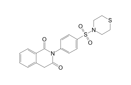 2-[4-(THIOMORPHOLINO-SULFONYL)-PHENYL]-ISOQUINOLINE-1,3(2H,4H)-DIONE;LASSBIO-1443