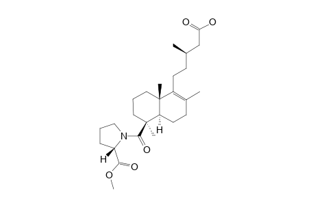 LABD-8(9)-EN-15,19-DIOIC-ACID-19-PROLYL-METHYLESTER-AMIDE