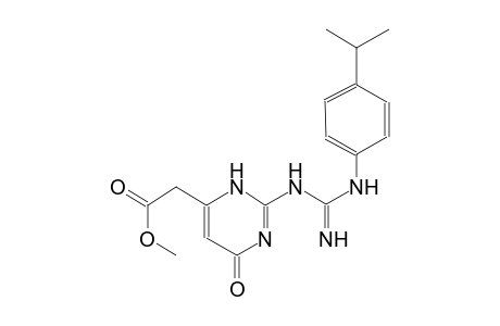 methyl (2-{[imino(4-isopropylanilino)methyl]amino}-6-oxo-3,6-dihydro-4-pyrimidinyl)acetate