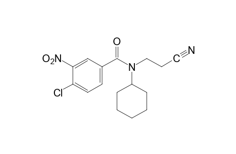 4-chloro-N-(2-cyanoethyl)-N-cyclohexyl-3-nitrobenzamide