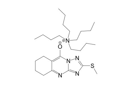 2-METHYLTHIO-6,7,8,9-TETRAHYDRO-1,2,4-TRIAZOLO-[5,1-B]-QUINAZOLIN-5(10H)-ONE-TETRABUTYLAMMONIUM-SALT