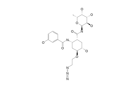 N-[(1R,2S,4S,5S)-2-(3-HYDROXYBENZAMIDO)-4-(2-AZIDOETHOXY)-5-HYDROXYCYCLOHEXANE]-CARBONYL-ALPHA-L-FUCOPYRANOSYLAMINE