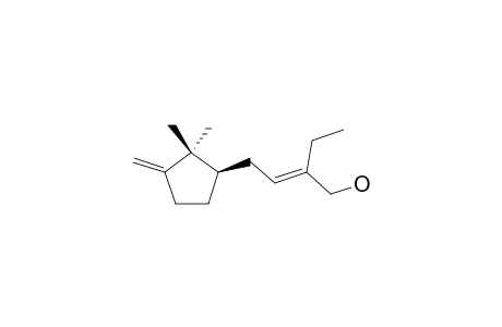 (+)-(E)-4-[(R)-(2,2-DIMETHYL-3-METHYLIDENECYCLOPENT-1-YL]-2-ETHYL-BUT-2-EN-1-OL