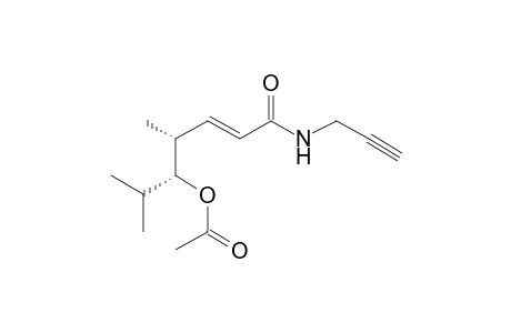 (2E,4R,5R)-5-Acetoxy-4,6-dimethyl-N-propargylhept-2-enamide