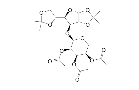 3-O-(2,3,4-tri-O-acetyl-.alpha.-D-ribopyranosyl)-1,2-5,6-di-O-isopropylidene-.alpha.-D-glucofuranose