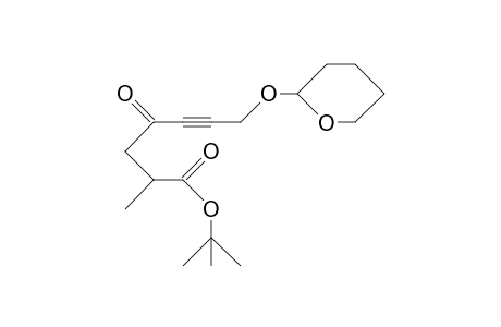 tert-Butyl 2-methyl-4-oxo-7-hydroxy-hept-5-ynoate tetrahydropyranyl ether