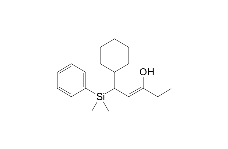 (2RS,5RS,3Z)-5-Cyclohexyl-5-dimethyl(phenyl)silylpent-3-en-3-ol