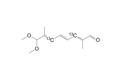 (3,6-(C-13))-8,8-DIMETHOXY-2,7-DIMETHYLOCTA-2,4,6-TRIEN-1-AL