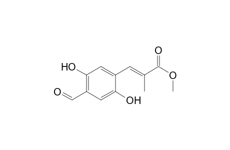 (E)-3-(4-formyl-2,5-dihydroxy-phenyl)-2-methyl-acrylic acid methyl ester