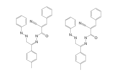 ALPHA-BENZAL-4-METHYL-OMEGA-PHENYLHYDRAZINOACETOPHENONE-CYANOACETYLHYDRAZONE