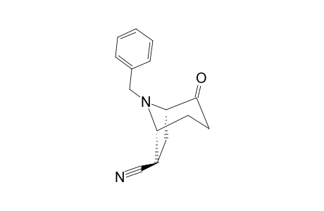 8-BENZYL-2-OXO-8-AZABICYCLO-[3.2.1]-OCTANE-6-EXO-CARBONITRILE