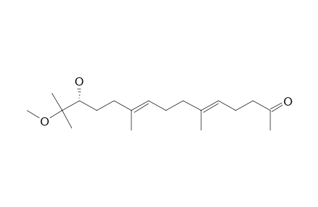 (R,5-E,9-E)-13-HYDROXY-14-METHOXY-6,10,14-TRIMETHYLPENTADECA-5,9-DIEN-2-ONE