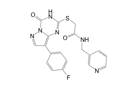 acetamide, 2-[[8-(4-fluorophenyl)-3,4-dihydro-4-oxopyrazolo[1,5-a][1,3,5]triazin-2-yl]thio]-N-(3-pyridinylmethyl)-