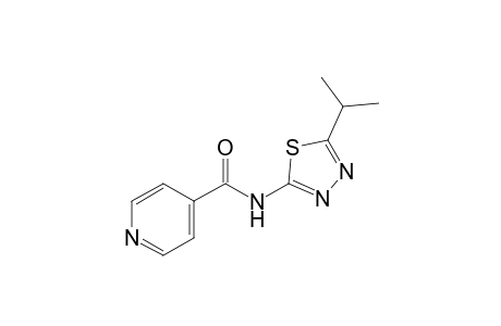 N-(5-isopropyl-1,3,4-thiadiazol-2-yl)isonicotinamide