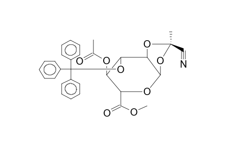 METHYL 4-O-ACETYL-3-O-TRITYL-1,2-O-[1-(EXO-CYANO)ETHYLIDENE]-ALPHA-D-GLUCOPYRANURONATE