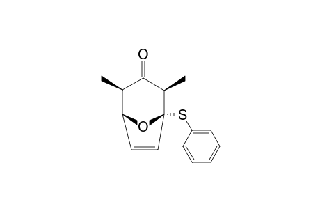 2,4-DIMETHYL-1-PHENYLTHIO-8-OXABICYCLO-[3.2.1]-OCT-6-EN-3-ONE