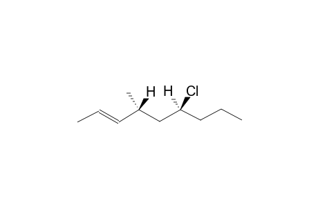 6-S(R)-CHLORO-4-R(S)-METHYL-TRANS-2-NONENE