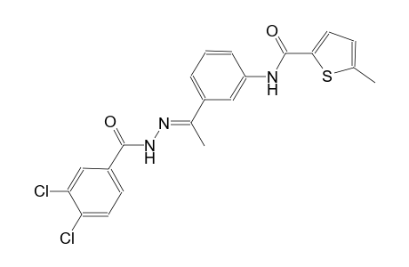 N-{3-[(1E)-N-(3,4-dichlorobenzoyl)ethanehydrazonoyl]phenyl}-5-methyl-2-thiophenecarboxamide