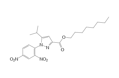 1-(2,4-dinitrophenyl)-5-isopropylpyrazole-3-carboxylic acid, octyl ester