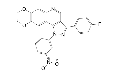 3-(4-fluorophenyl)-1-(3-nitrophenyl)-8,9-dihydro-1H-[1,4]dioxino[2,3-g]pyrazolo[4,3-c]quinoline