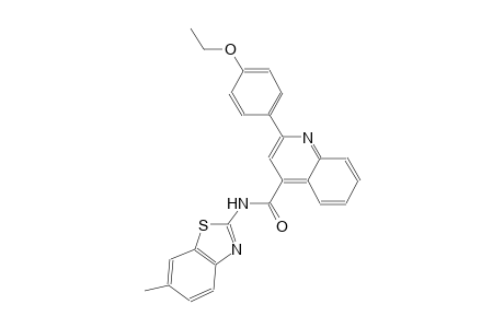 2-(4-ethoxyphenyl)-N-(6-methyl-1,3-benzothiazol-2-yl)-4-quinolinecarboxamide