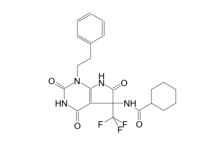 N-[2,4,6-trioxo-1-(2-phenylethyl)-5-(trifluoromethyl)-2,3,4,5,6,7-hexahydro-1H-pyrrolo[2,3-d]pyrimidin-5-yl]cyclohexanecarboxamide