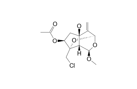 (1-R,3-R,5-R,7-S,8-R,9-S)-3,8-EPOXY-1-O-METHYL-5-HYDROXYVALECHLORINE