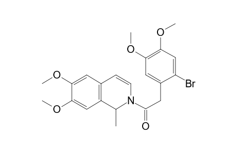 N-((2-Bromo-4,5-dimethoxyphenyl)acetyl)-6,7-dimethoxy-1-methyl-1,2-dihydro-isoquinoline