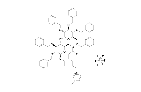 #12;[6-[4-O-(2,3,4,6-TETRA-O-BENZYL-ALPHA-D-MANNOPYRANOSYL)-2,3-DI-O-BENZYL-1-ETHYLTHIO-BETA-D-GLUCOPYRANOS-6-YL]-6-OXOHEXYL]-1-METHYL-1H-IMIDAZOL-3-IUM-HEXAFL