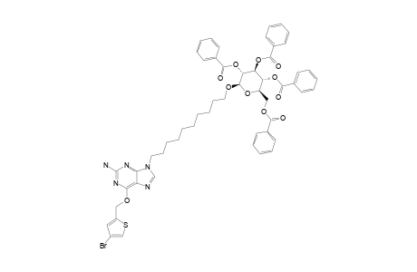 10-[O(6)-(4-BROMOTHENYL)-GUAN-9-YL]-DECYL-BETA-D-TETRA-O-BENZOYL-GLUCOPYRANOSIDE