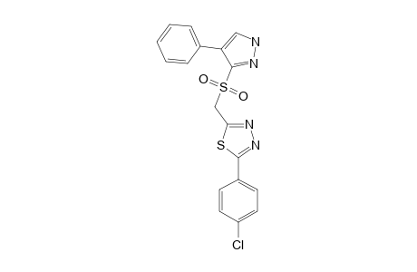 2-[(4'-PHENYL-1'H-PYRAZOL-3'-YLSULFONYL)-METHYL]-5-(PARA-CHLOROPHENYL)-1,3,4-THIADIAZOLE