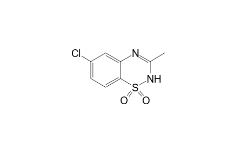 2H-1,2,4-Benzothiadiazine, 6-chloro-3-methyl-, 1,1-dioxide