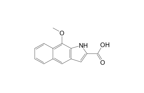 1H-Benz[f]indole-2-carboxylic acid, 9-methoxy-