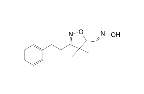 (Z,E)-4,4-dimethyl-3-phenethyl-4,5-dihydroisoxazole-5-carbaldehyde oxime