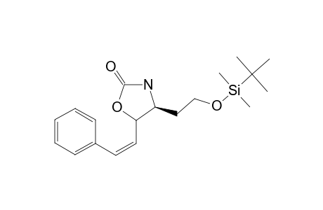 (4S,5RS)-4-(2-[[TERT.-BUTYL-(DIMETHYL)-SILYL]-OXY]-ETHYL)-5-[(Z)-2-PHENYLETHENYL]-1,3-OXAZOLIDIN-2-ONE