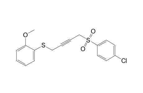 o-{{4-[(p-chlorophenyl)sulfonyl]-2-butynyl}thio}anisole