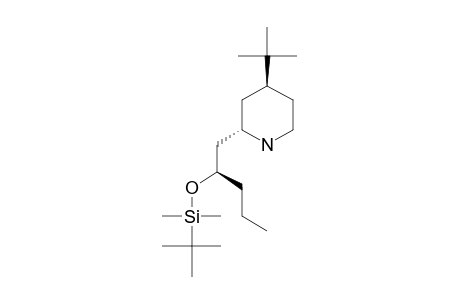 (+/-)-4S*-TERT.-BUTYL-2S*-(2'S*-TERT.-BUTYLDIMETHYLSILYLOXY)-PENTYLPIPERIDINE